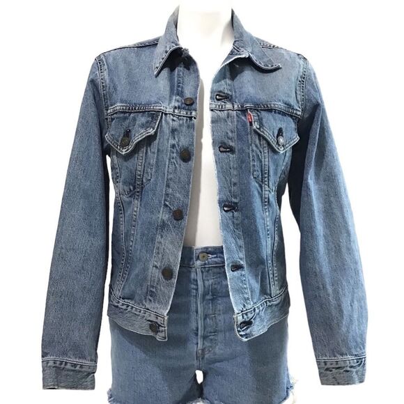 Levi’s Jean Jacket Big E Trucker Style Jacket Button J02 Vintage 80-90’s Size 38 - Picture 1 of 16
